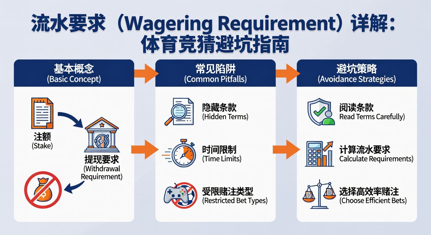 sports wagering requirement 流水要求怎么计算